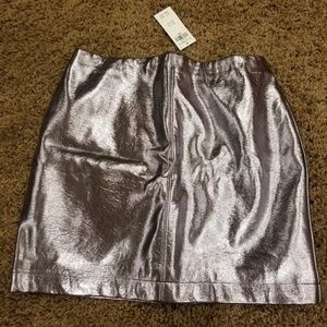 Silver Metallic never worn hollister skirt